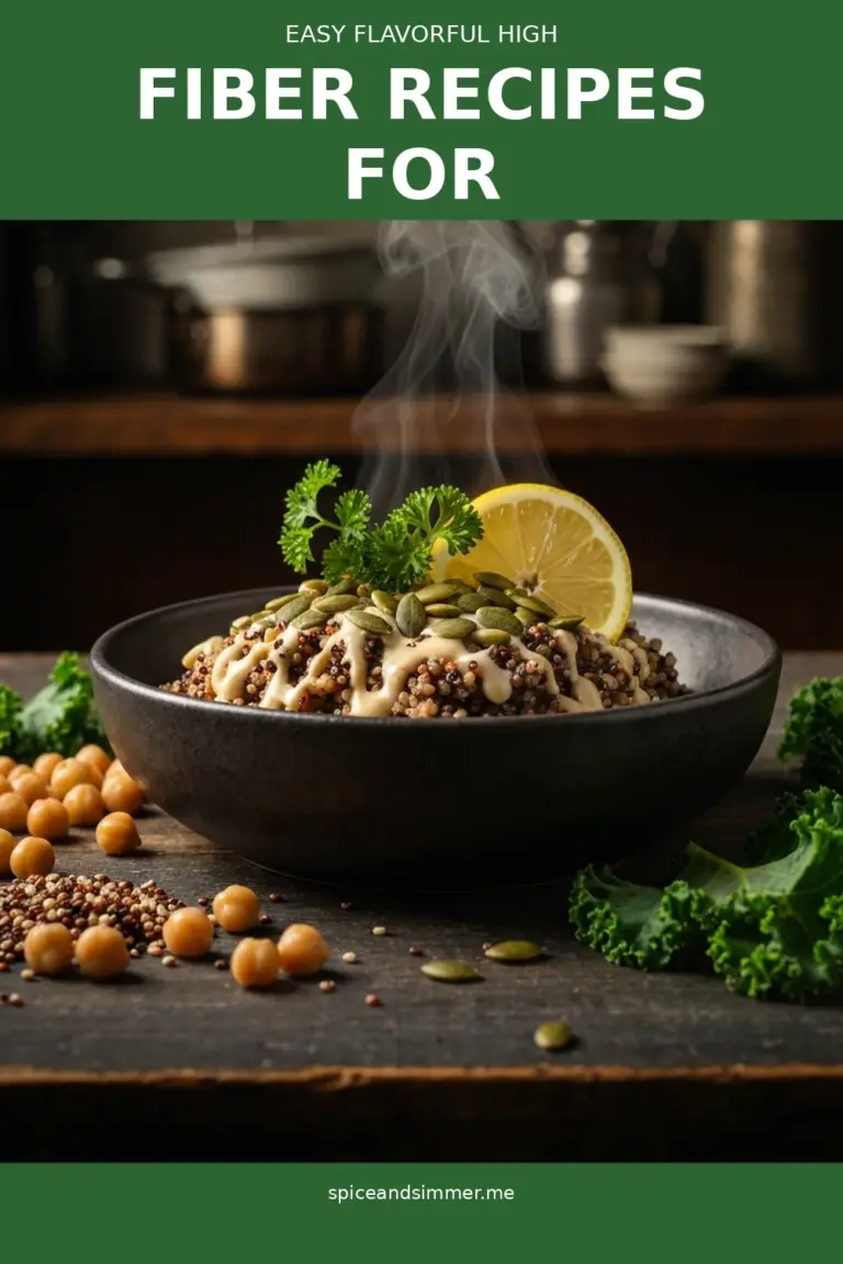 Fresh Tasty Easy Flavorful High Fiber Recipes For Gut Health Weight Loss served on a plate