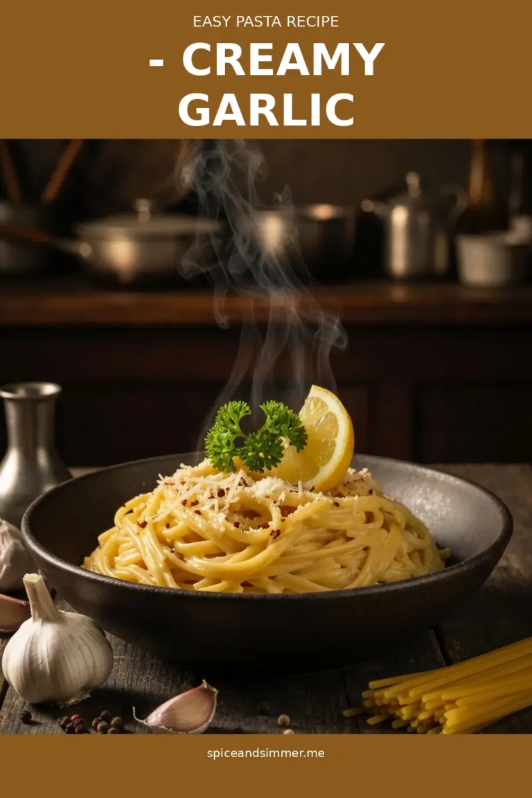 Creamy and Tasty Easy Pasta Recipe served on a plate
