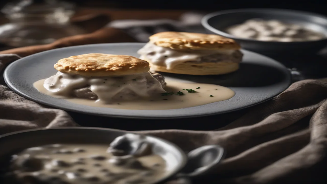 How to Make Traditional Southern Biscuits And Gravy Recipe From Scratch Sausage