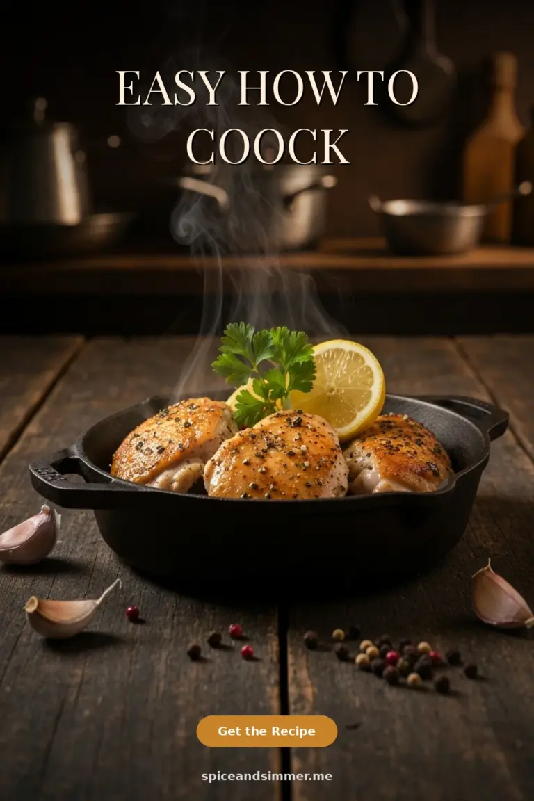 Tasty How To Coock served on a plate with steaming basmati rice