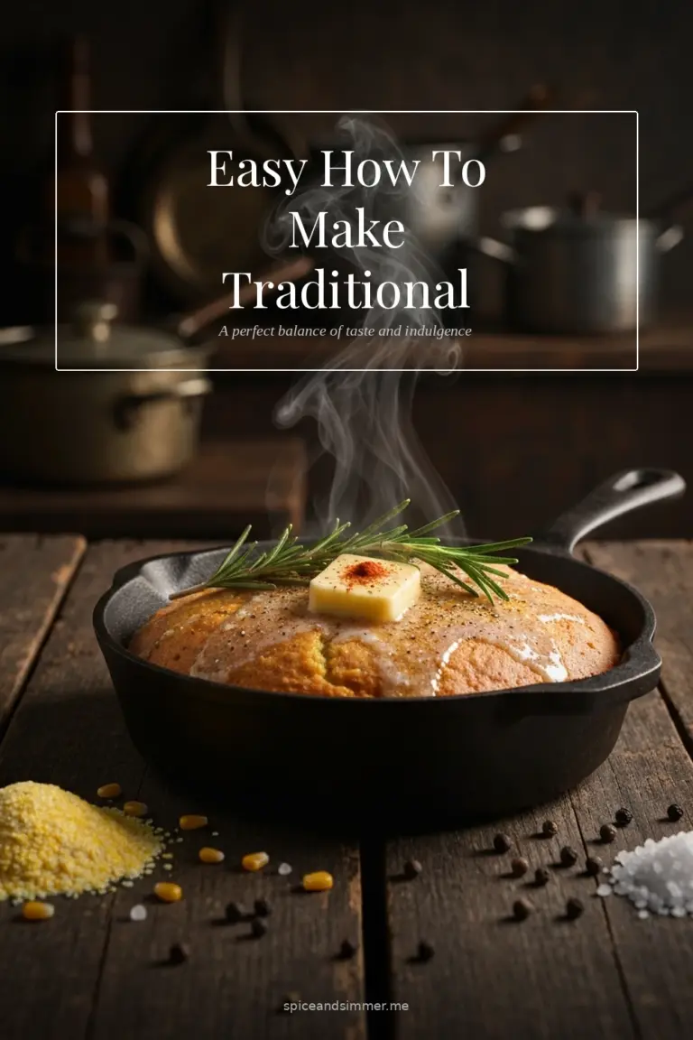 Tasty How To Make Traditional Southern Cornbread Recipe No Sugar served on a plate