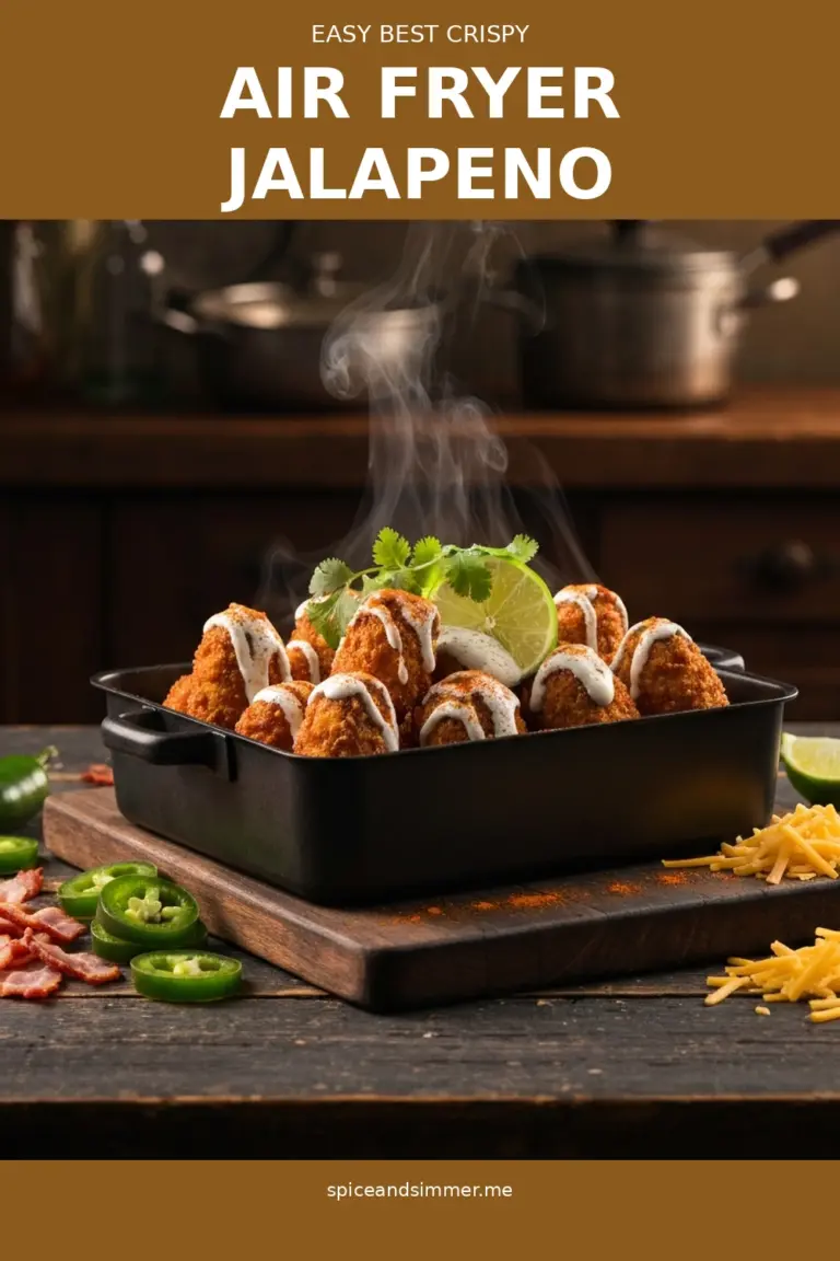 Tasty Best Crispy Air Fryer Jalapeno Poppers Recipe Appetizers served on a white ceramic plate with a side of ranch dressing.