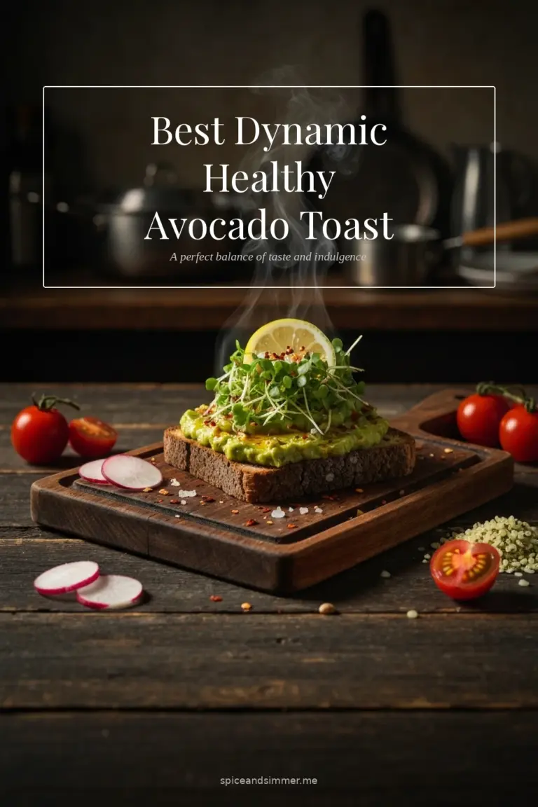 Tasty Best Dynamic Healthy Avocado Toast Recipe Sourdough Bread Toppings served on a plate