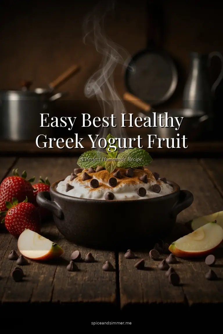 Creamy Best Healthy Greek Yogurt Fruit Dip Recipe Chocolate Chips served on a plate with fresh fruit