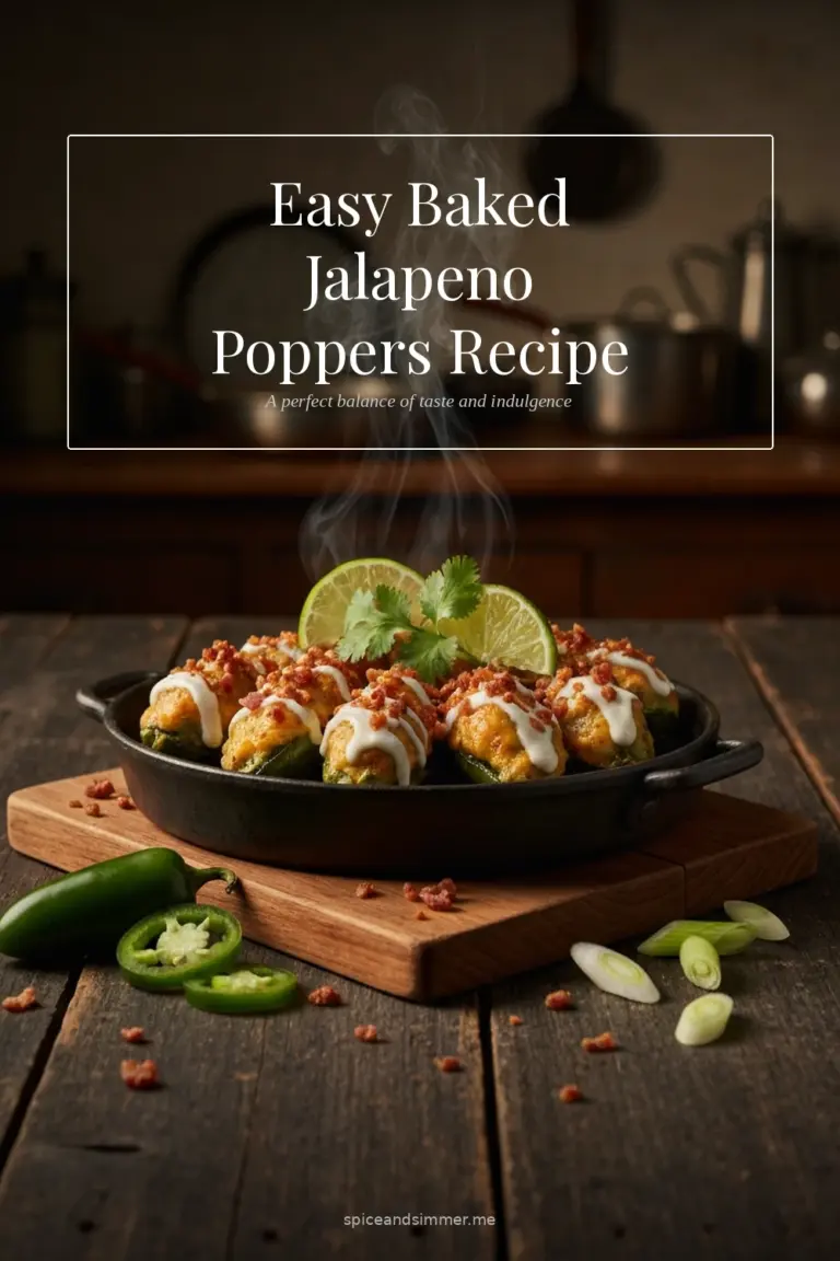 Tasty Easy Baked Jalapeno Poppers Recipe With Cream Cheese Bacon served on a plate