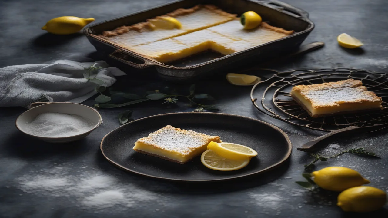 How To Make Easy Tart Lemon Bars Recipe Shortbread Crust Powdered Sugar