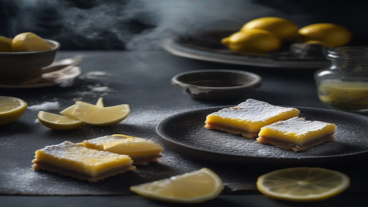 How to Make Easy Tart Lemon Bars Recipe Shortbread Crust Powdered Sugar