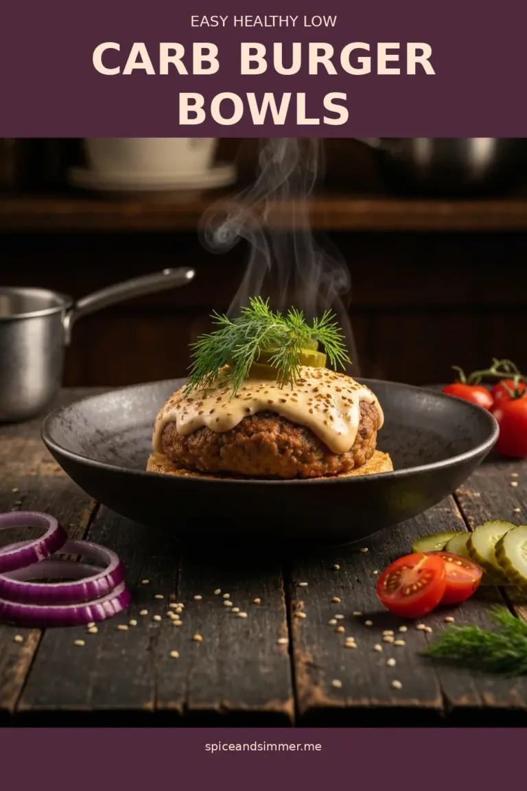 Tasty Healthy Low Carb Burger Bowls Recipe Copycat Big Mac Sauce served on a plate