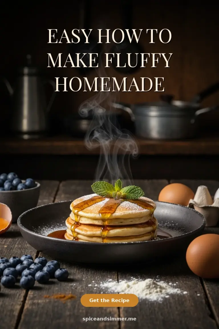 Tasty How To Make Fluffy Homemade Pancakes From Scratch Without Buttermilk served on a plate