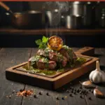Fresh How To Make Fresh Chimichurri Sauce Recipe For Steak served on a plate